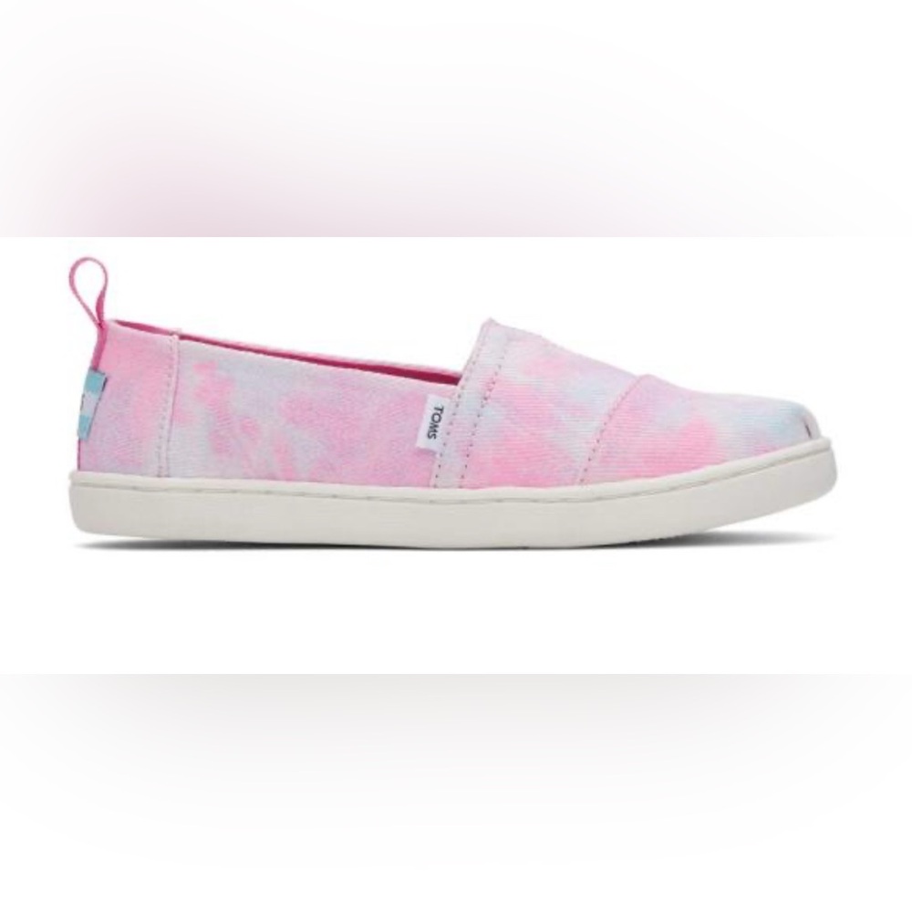 NIB Toms Alpargata Multi Tie Dye Twill Pink Tie Dye